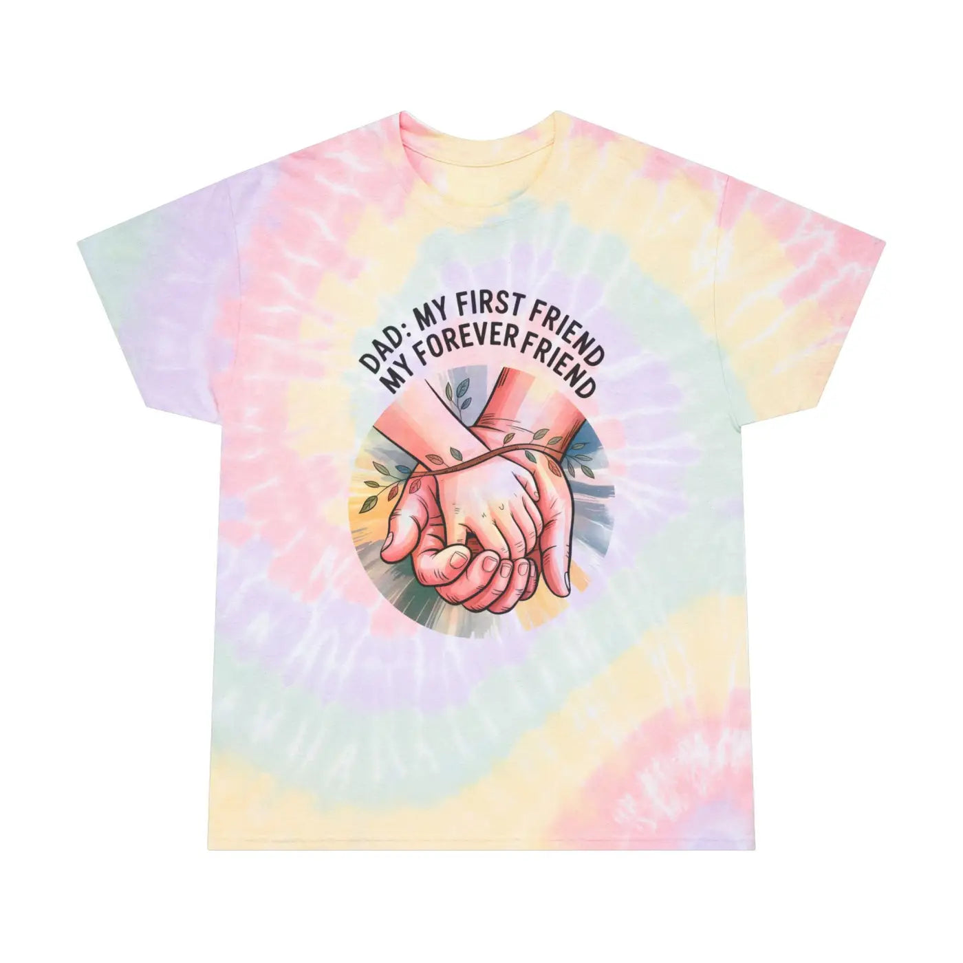Vibrant Tie-Dye Dad Tee - Family Bond Summer Shirt - DipaliZ
