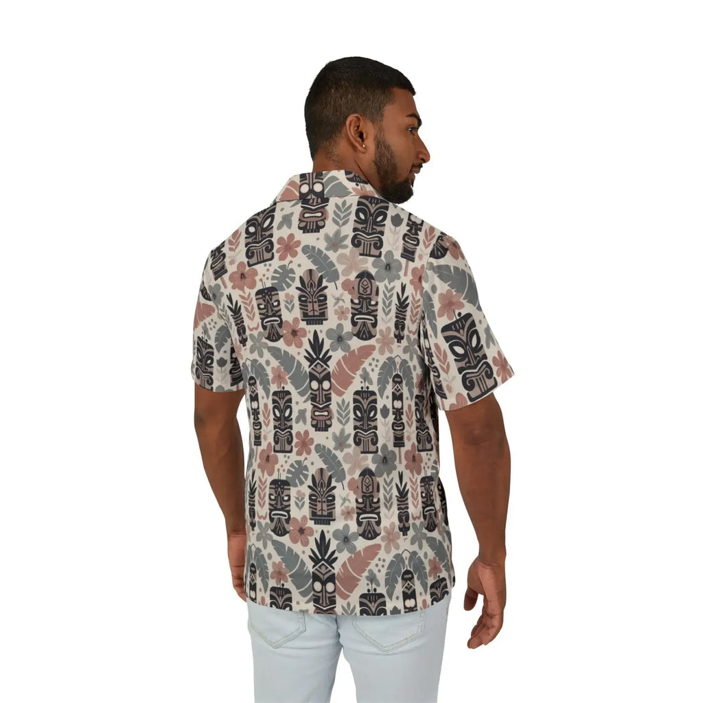 Hawaiian Camp Shirt - Vibrant Tiki Patterns Summer Style - DipaliZ