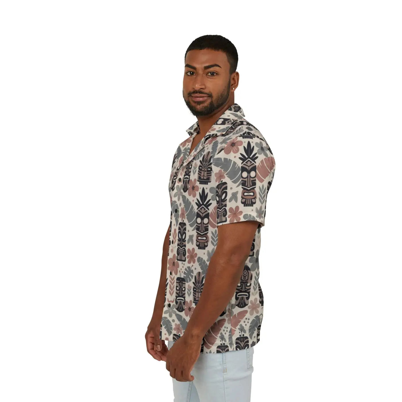 Hawaiian Camp Shirt - Vibrant Tiki Patterns Summer Style - DipaliZ