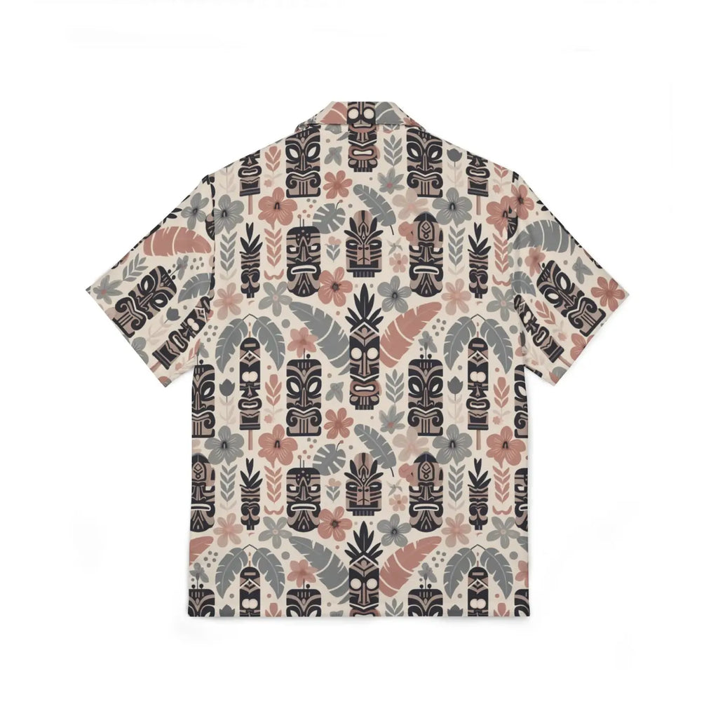 Hawaiian Camp Shirt - Vibrant Tiki Patterns Summer Style - DipaliZ