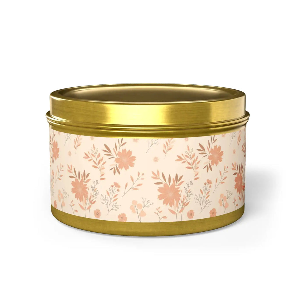 Hand Poured Tin Candles - Mango Coconut Scent - DipaliZ