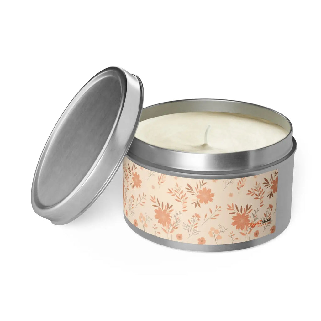 Hand Poured Tin Candles - Mango Coconut Scent - DipaliZ