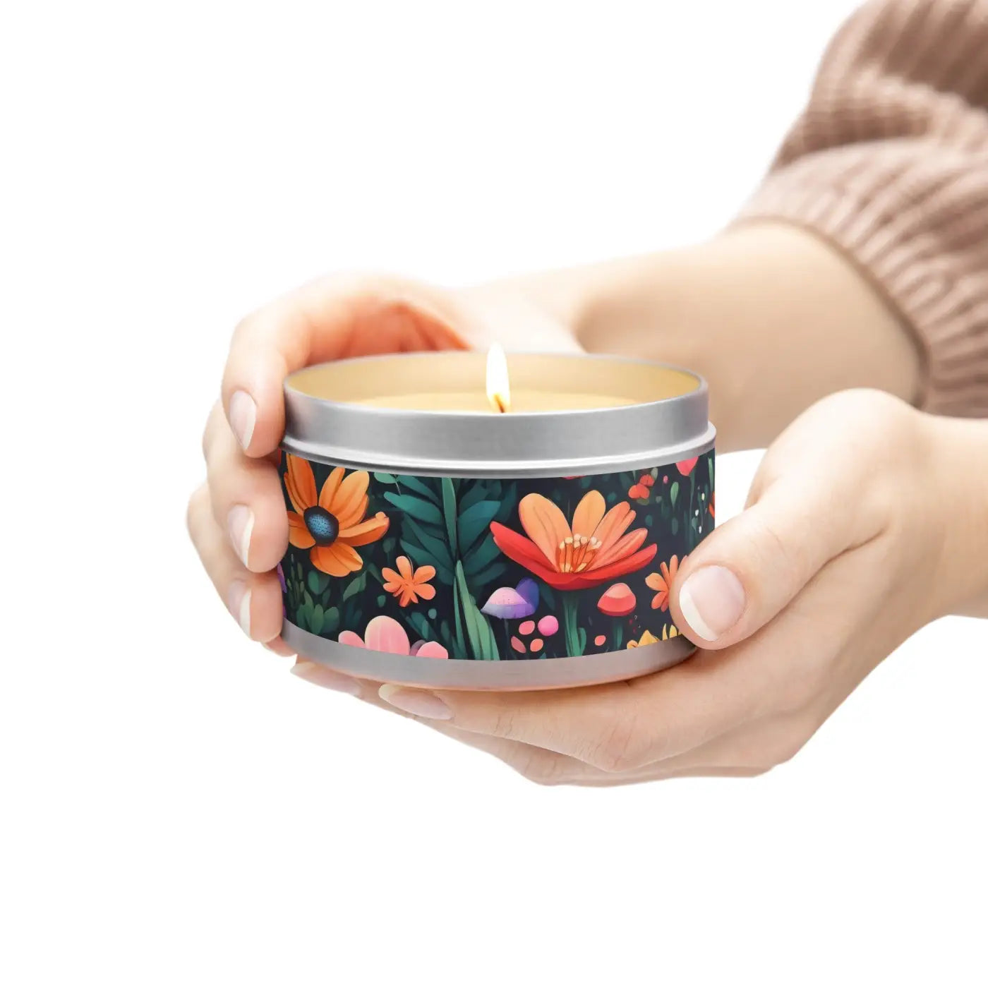 Fresh Coffee Tin Candles - Hand Poured Minimalist Decor - DipaliZ