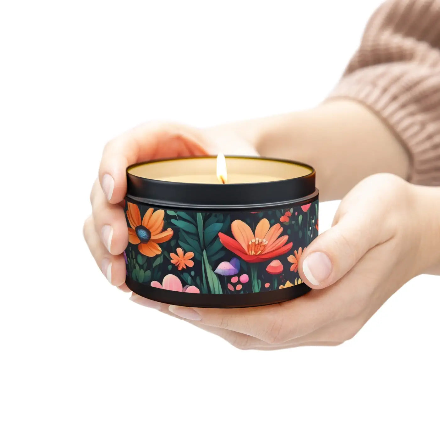Fresh Coffee Tin Candles - Hand Poured Minimalist Decor - DipaliZ