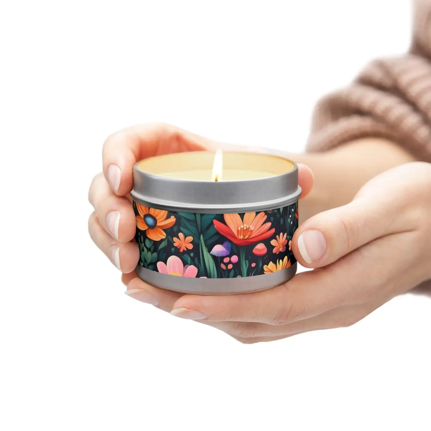 Fresh Coffee Tin Candles - Hand Poured Minimalist Decor - DipaliZ