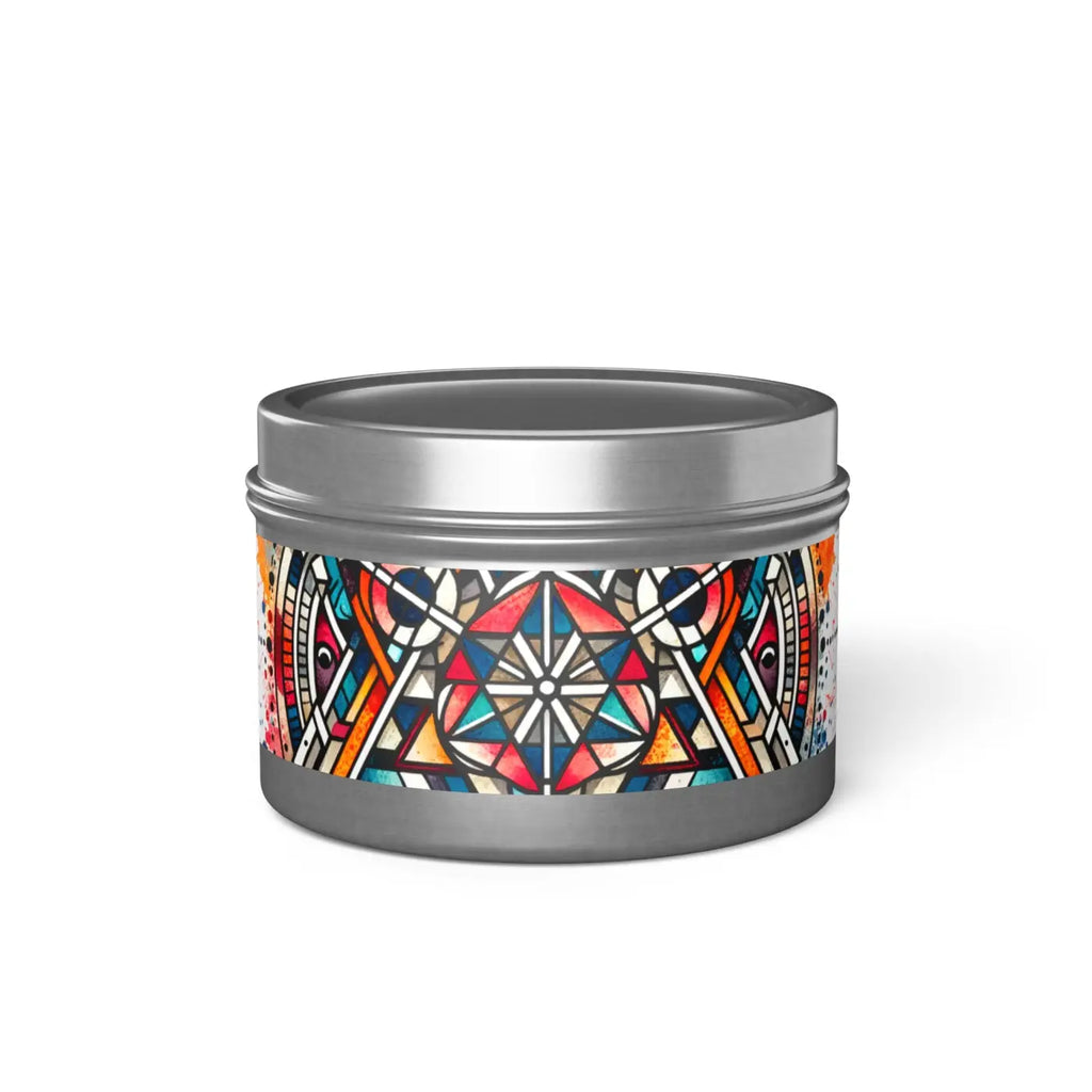 Tin Candles - Abstract Pattern Eco-Friendly Gifts - DipaliZ