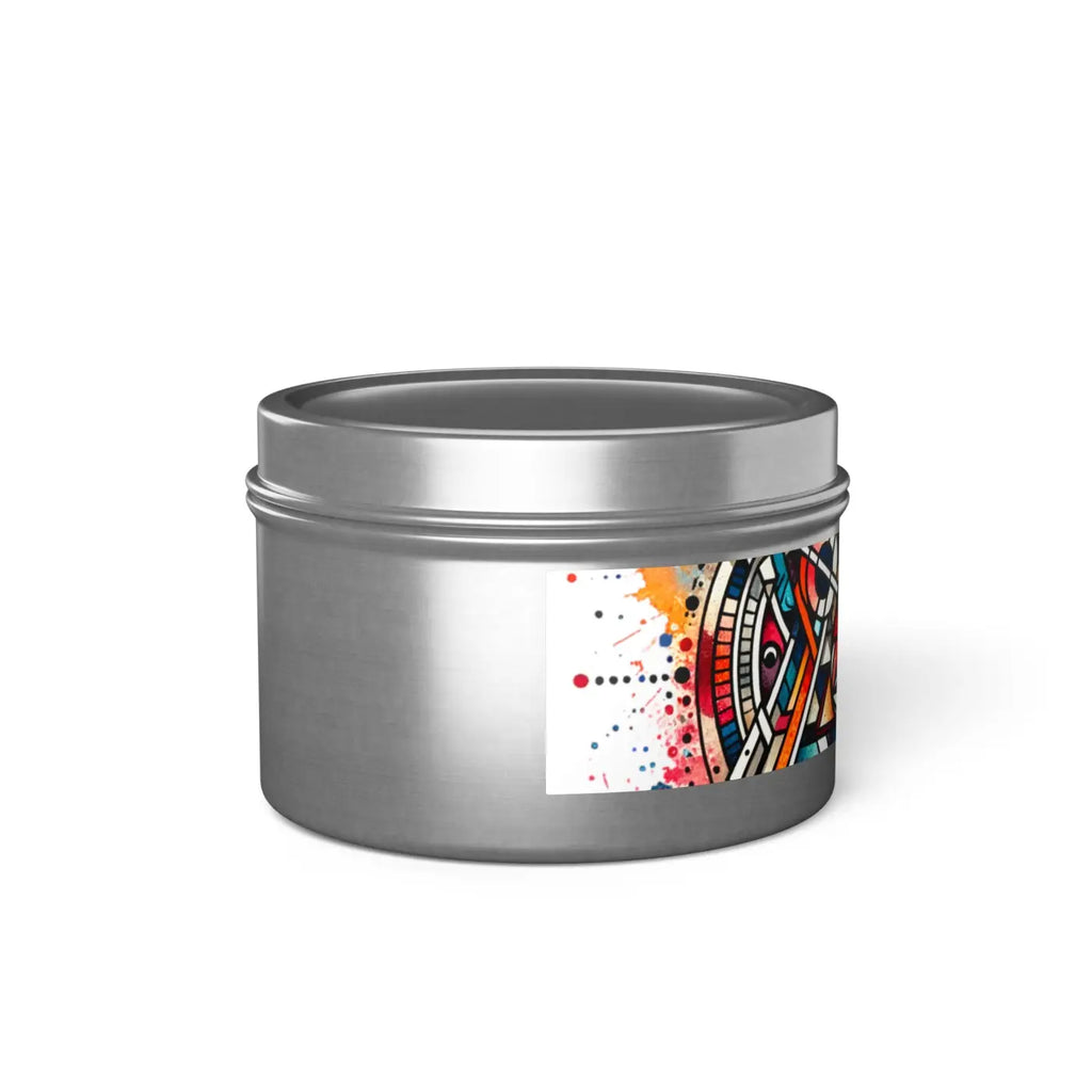 Tin Candles - Abstract Pattern Eco-Friendly Gifts - DipaliZ
