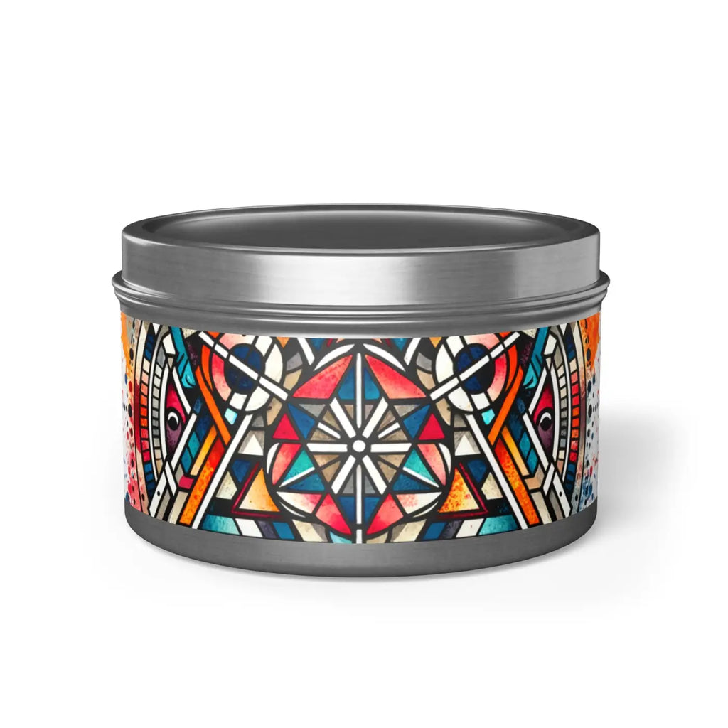Tin Candles - Abstract Pattern Eco-Friendly Gifts - DipaliZ