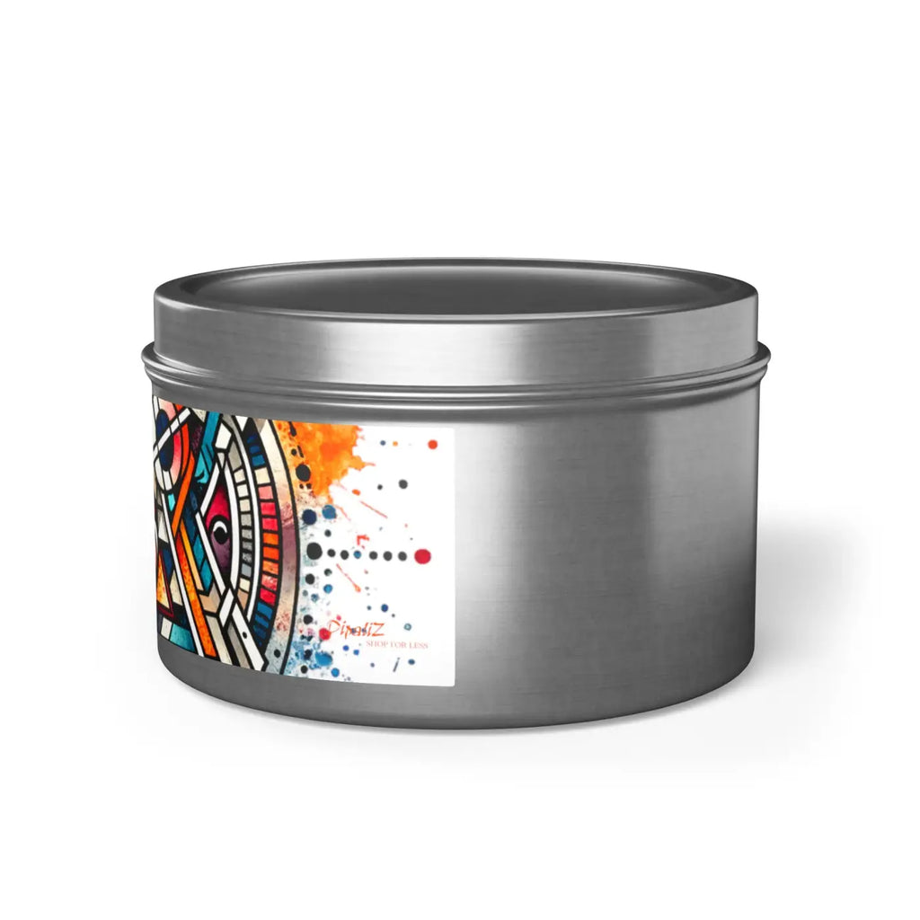 Tin Candles - Abstract Pattern Eco-Friendly Gifts - DipaliZ