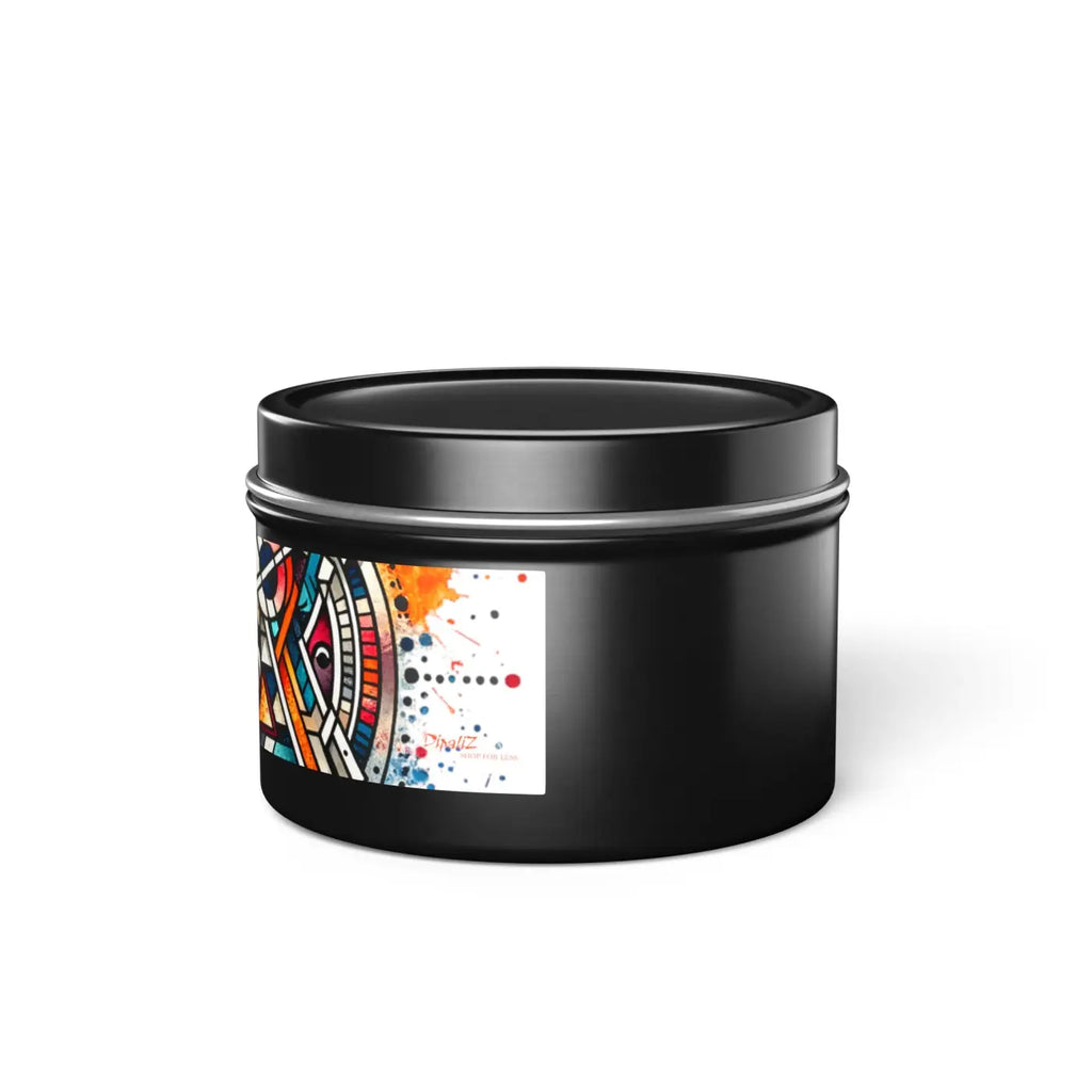 Tin Candles - Abstract Pattern Eco-Friendly Gifts - DipaliZ