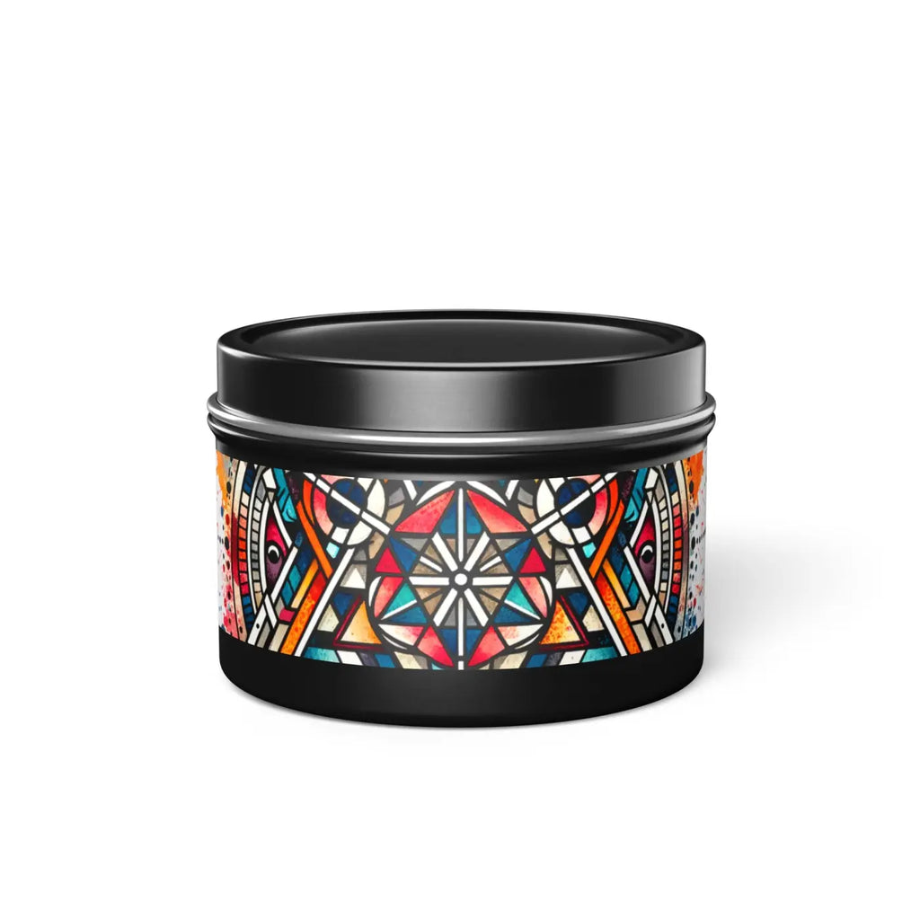 Tin Candles - Abstract Pattern Eco-Friendly Gifts - DipaliZ