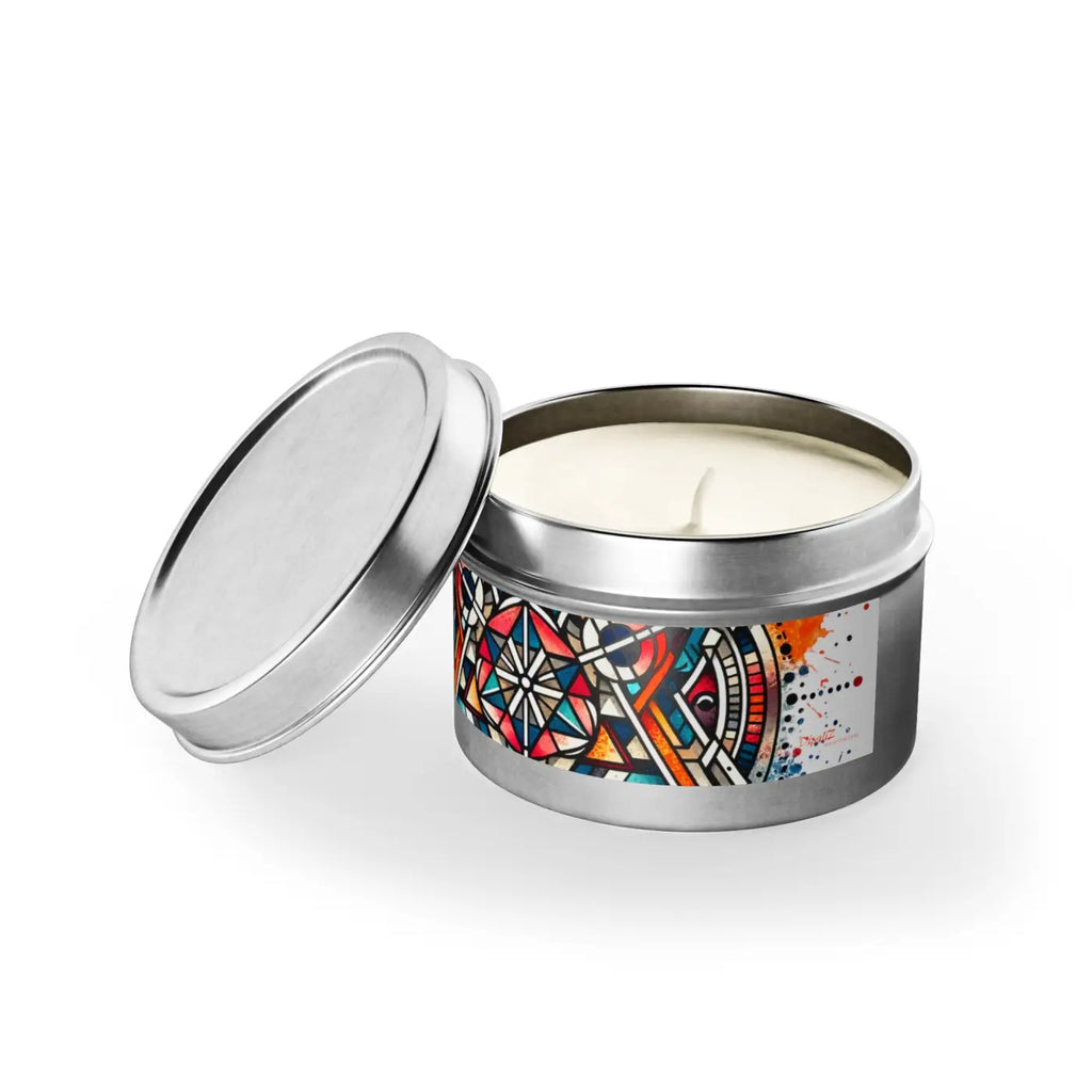 Tin Candles - Abstract Pattern Eco-Friendly Gifts - DipaliZ