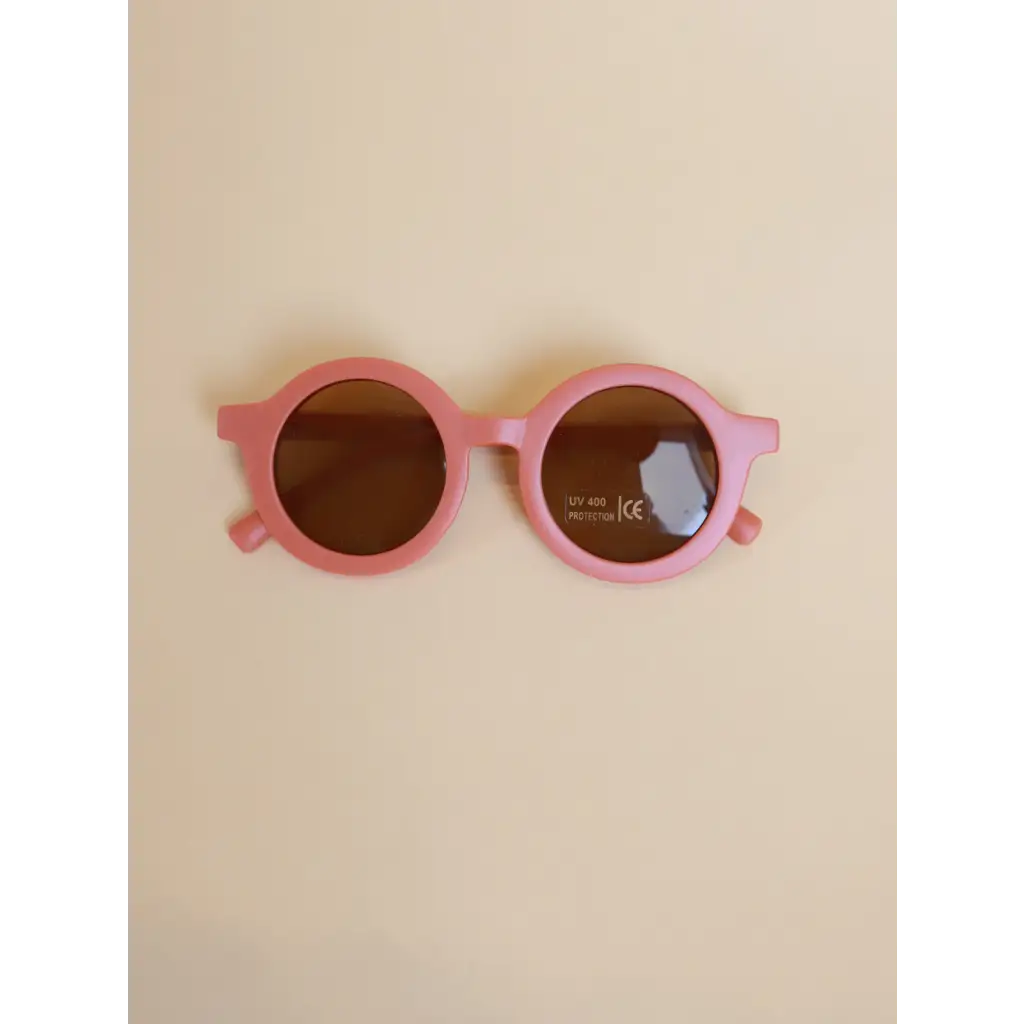 Round Retro Sunglasses for Kids | Ivory