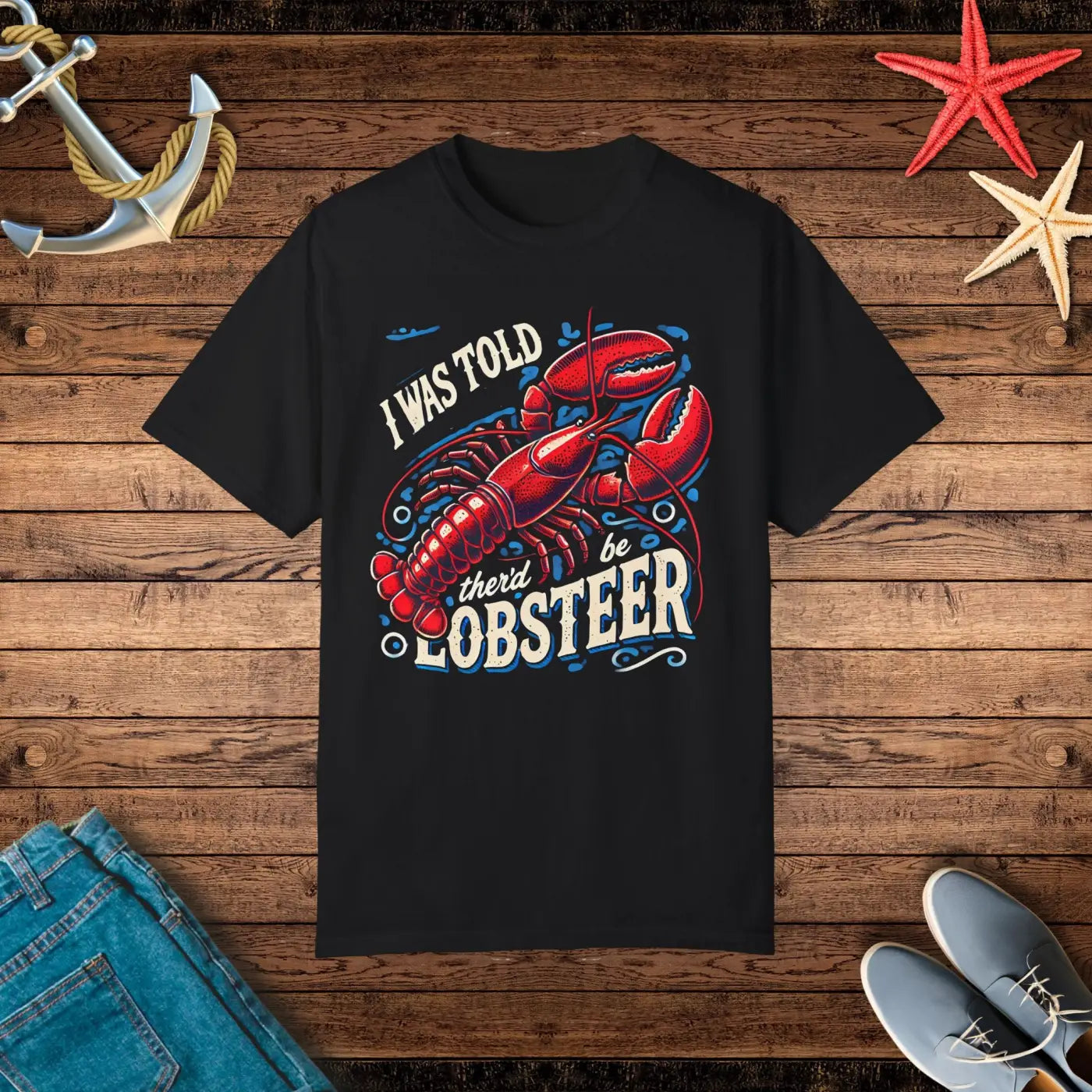 Comfort Colors Lobster Tee - Garment-Dyed Unisex Shirt - DipaliZ