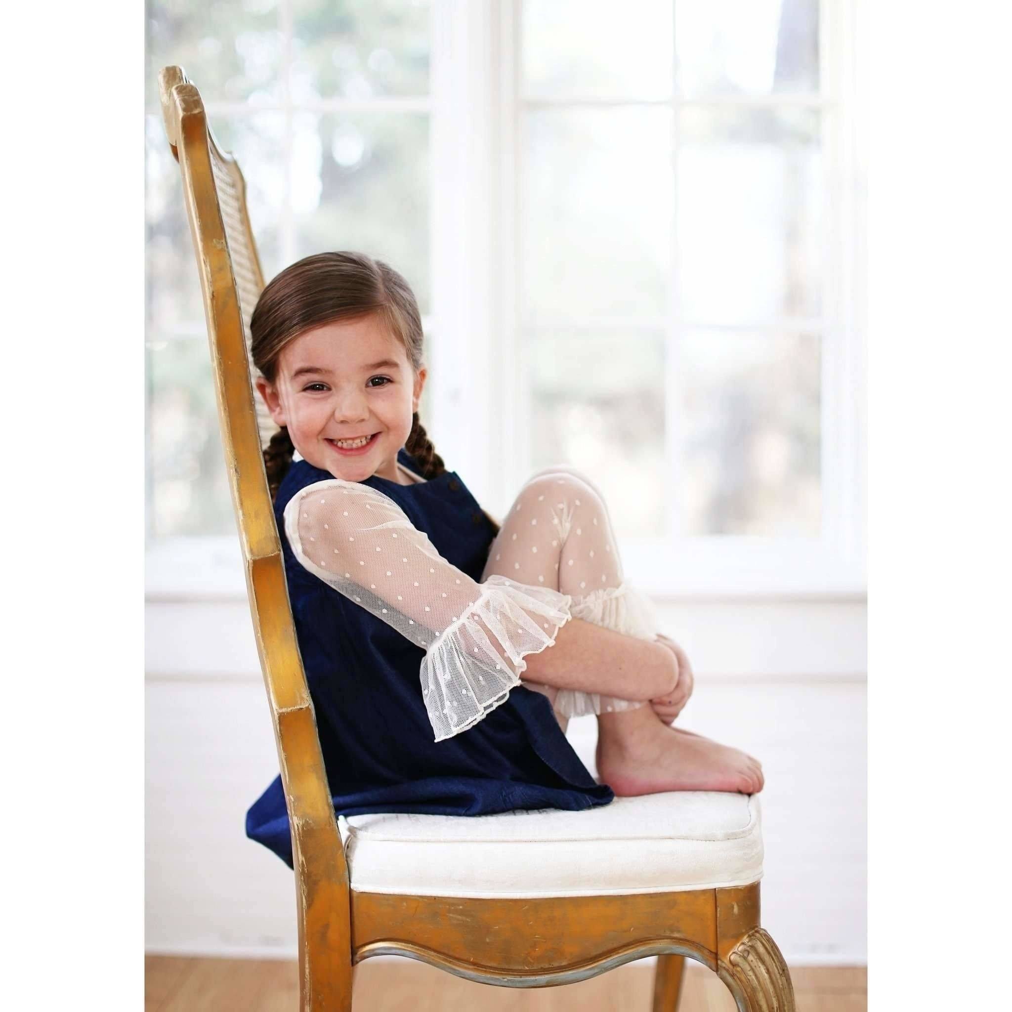 Dainty Lace Mid Sleeve Single Ruffle Shirt