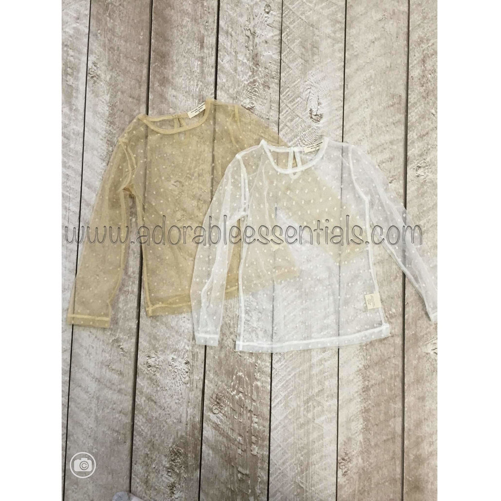 Dainty Lace Simple Shirts--In Stock!