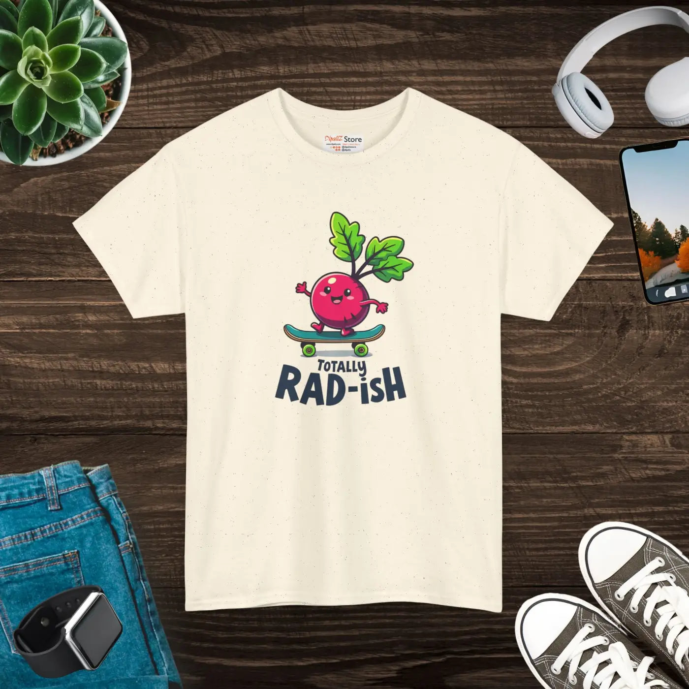 Unisex Heavy Cotton Tee - Veggie Graphic Design - DipaliZ