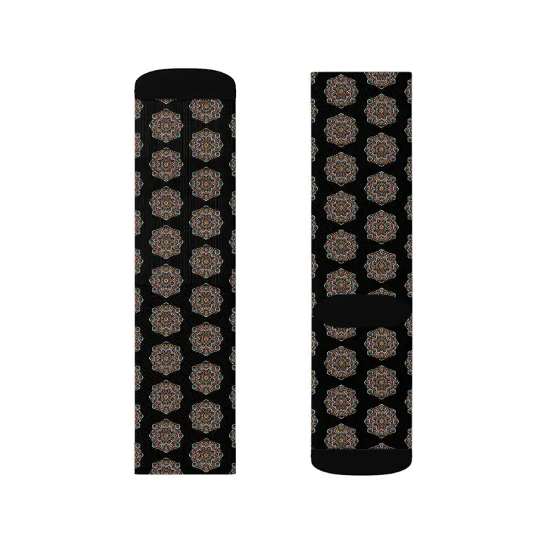Geometrical Pattern Sublimation Socks - Bold Comfort - DipaliZ