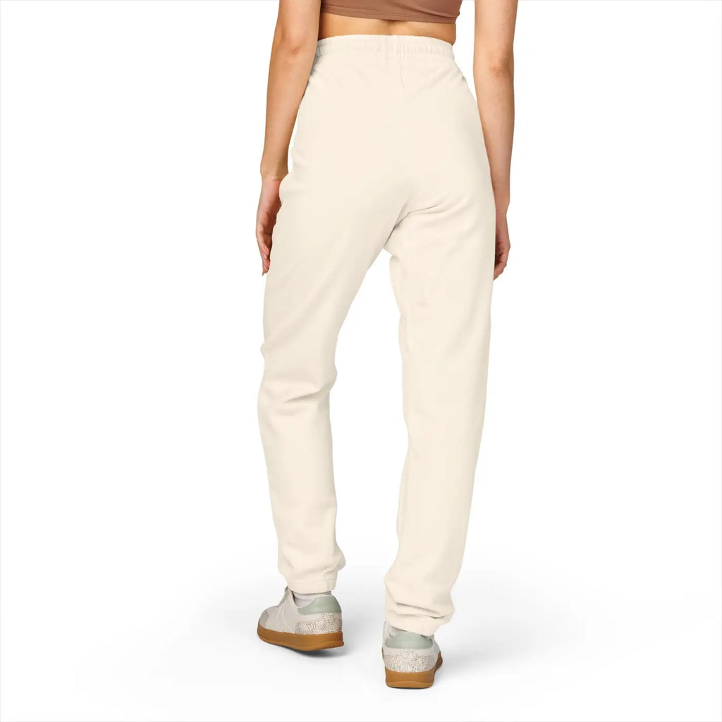 Unisex Fleece Sweatpants - Travel Stamps Graphic Comfort - DipaliZ