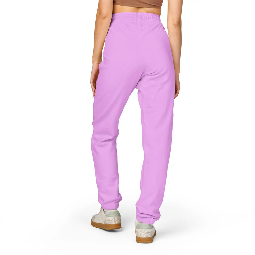 Unisex Fleece Sweatpants - Travel Stamps Graphic Comfort - DipaliZ