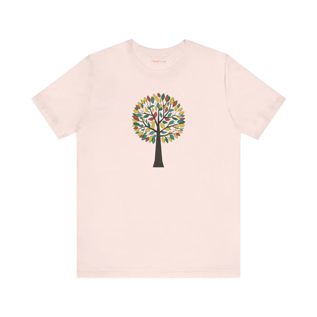 Colorful Tree Design Unisex Jersey Short Sleeve Tee - DipaliZ