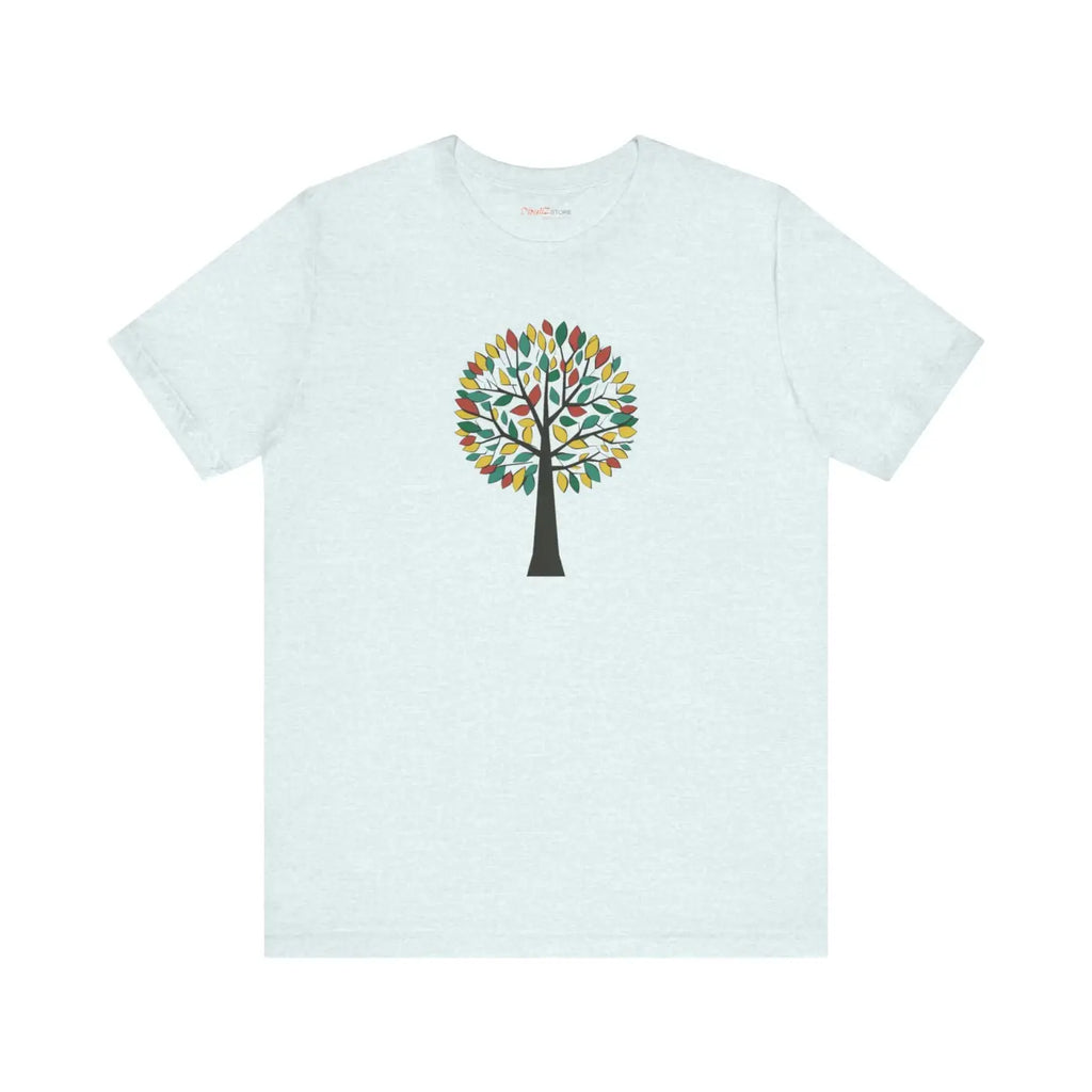 Colorful Tree Design Unisex Jersey Short Sleeve Tee - DipaliZ