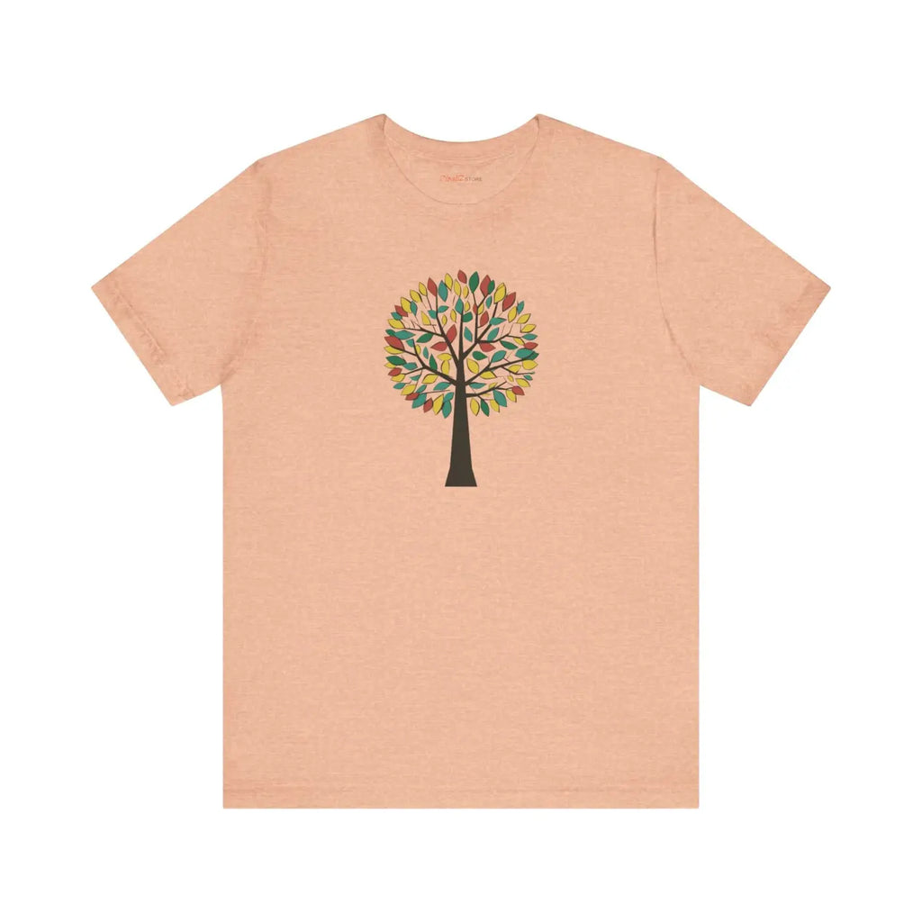 Colorful Tree Design Unisex Jersey Short Sleeve Tee - DipaliZ