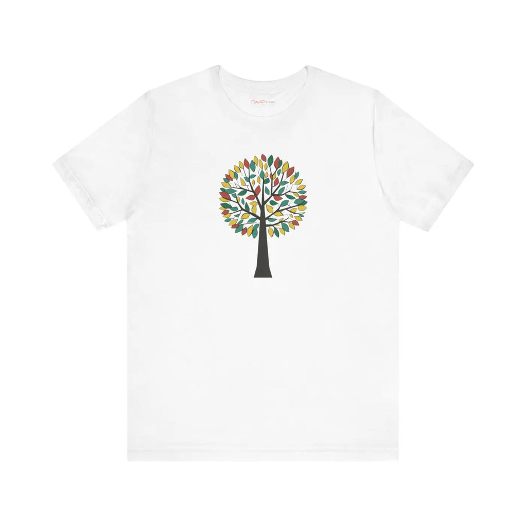 Colorful Tree Design Unisex Jersey Short Sleeve Tee - DipaliZ