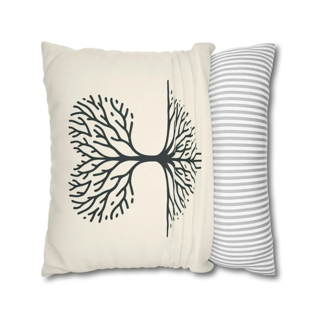 Nature Life Decorative Pillowcase - Tree Motif for Cozy Vibes - DipaliZ