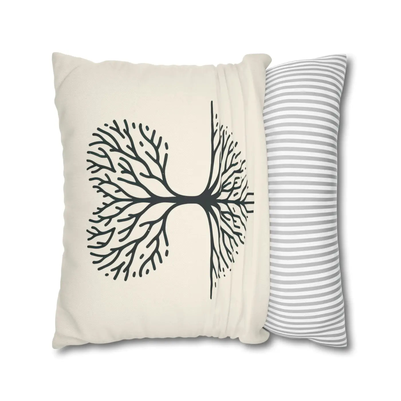 Nature Life Decorative Pillowcase - Tree Motif for Cozy Vibes - DipaliZ