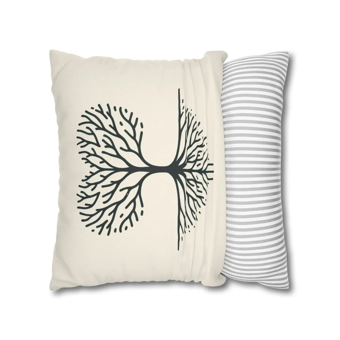 Nature Life Decorative Pillowcase - Tree Motif for Cozy Vibes - DipaliZ