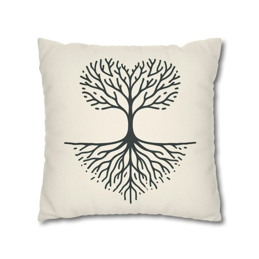 Nature Life Decorative Pillowcase - Tree Motif for Cozy Vibes - DipaliZ