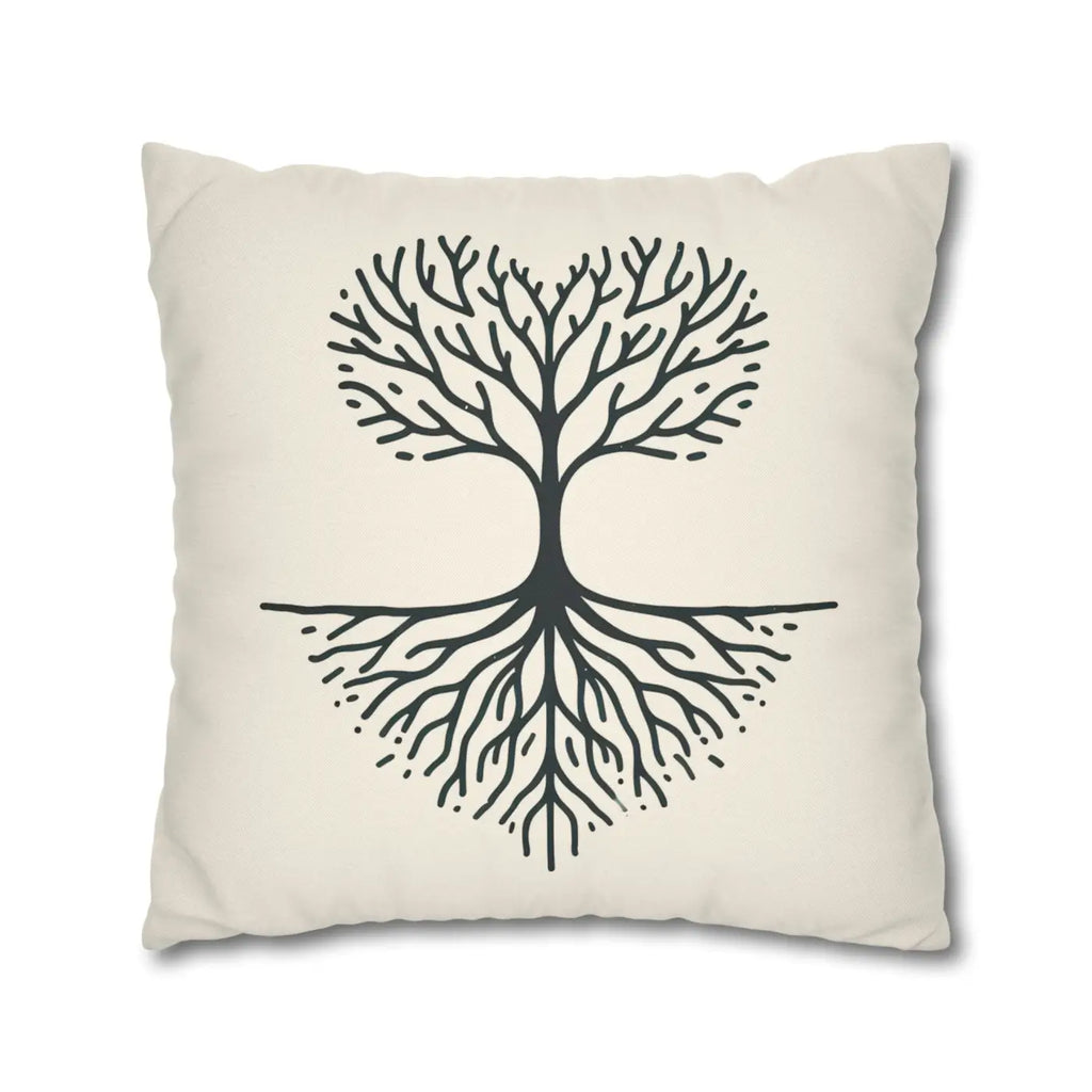 Nature Life Decorative Pillowcase - Tree Motif for Cozy Vibes - DipaliZ