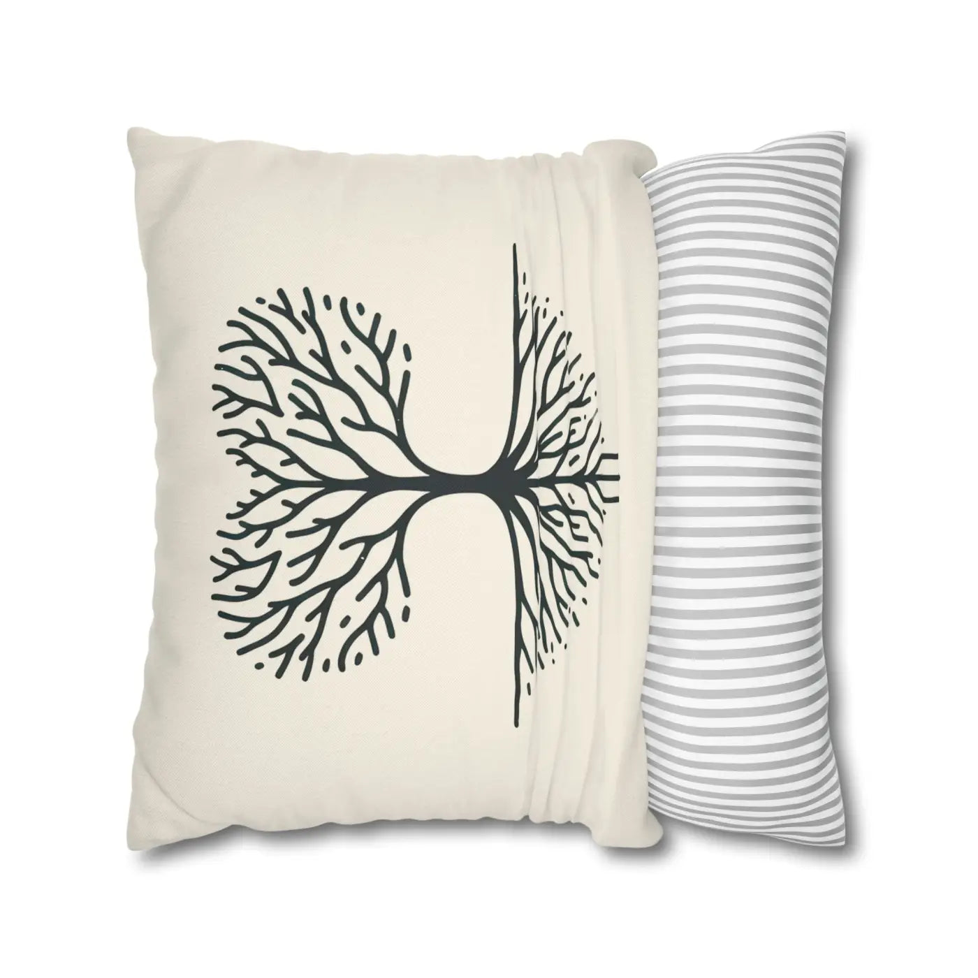 Nature Life Decorative Pillowcase - Tree Motif for Cozy Vibes - DipaliZ
