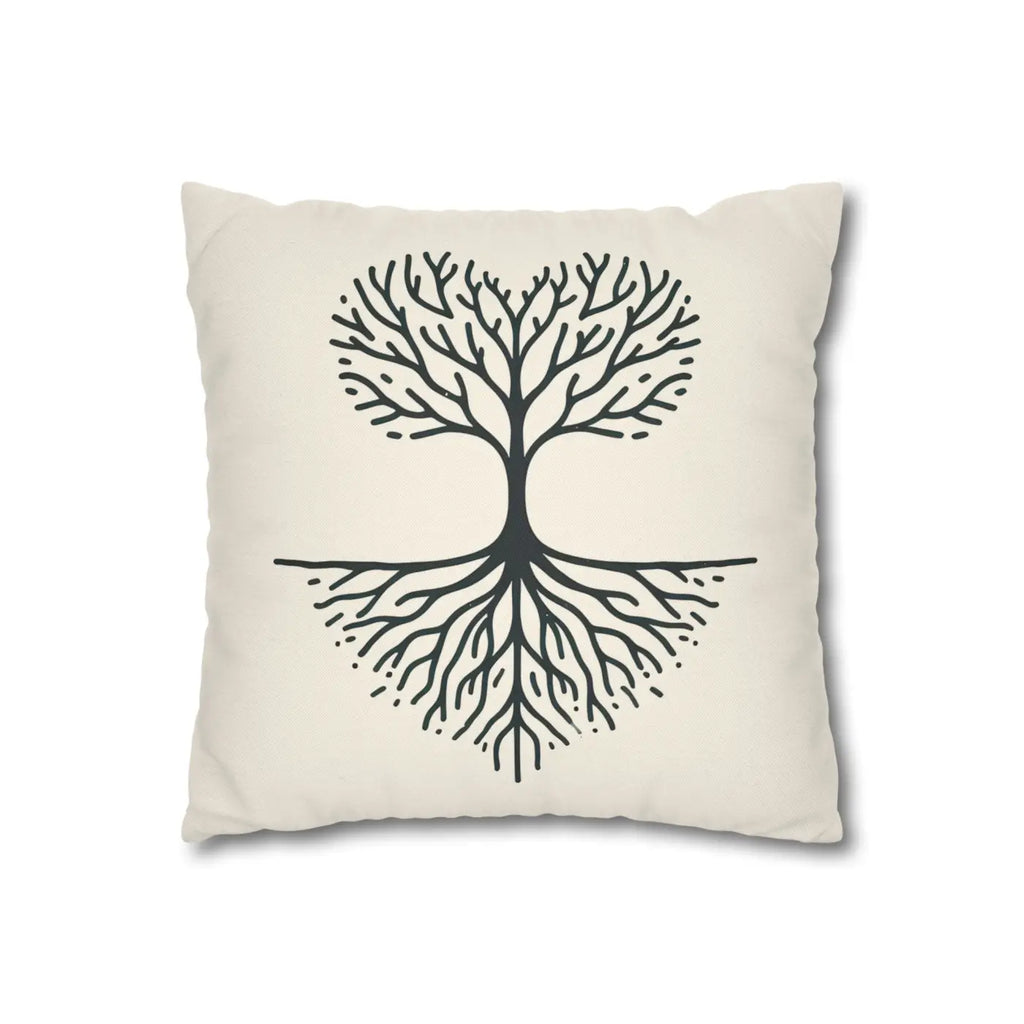 Nature Life Decorative Pillowcase - Tree Motif for Cozy Vibes - DipaliZ