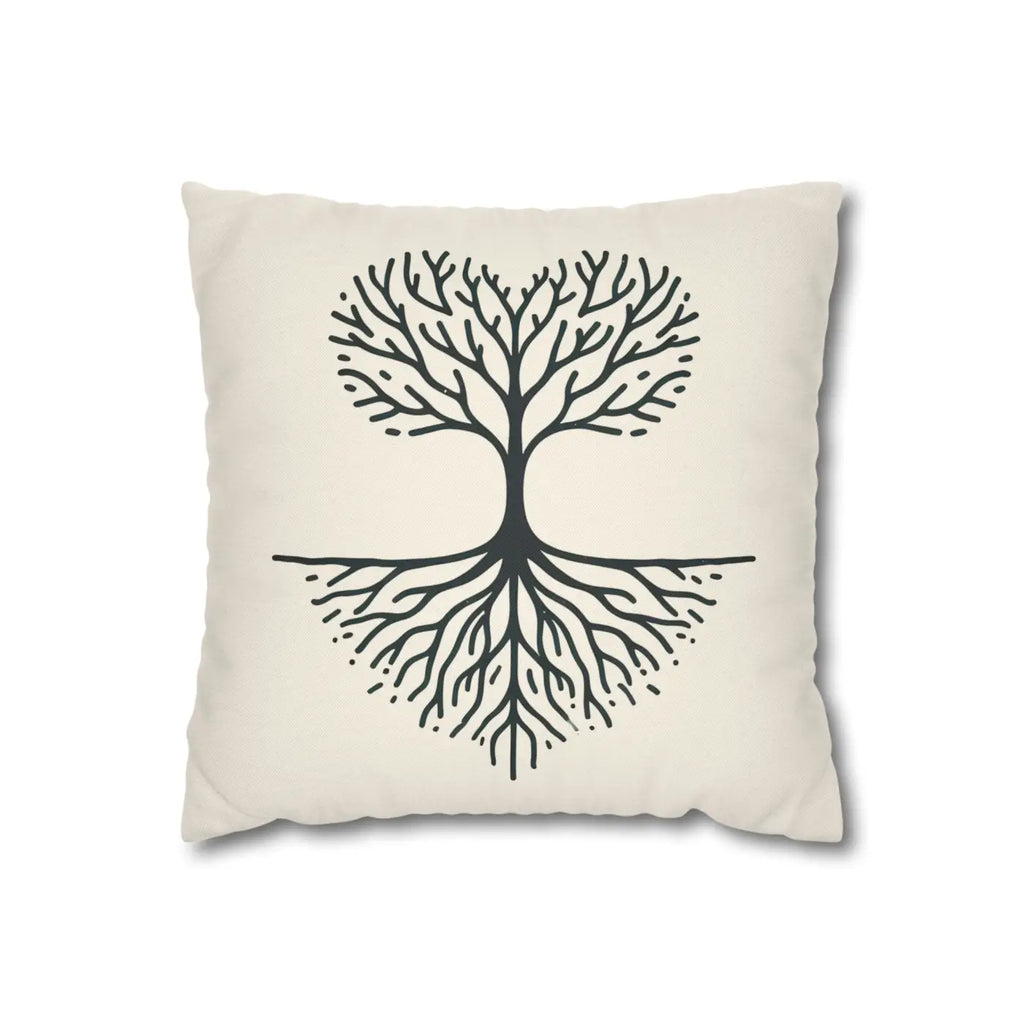 Nature Life Decorative Pillowcase - Tree Motif for Cozy Vibes - DipaliZ