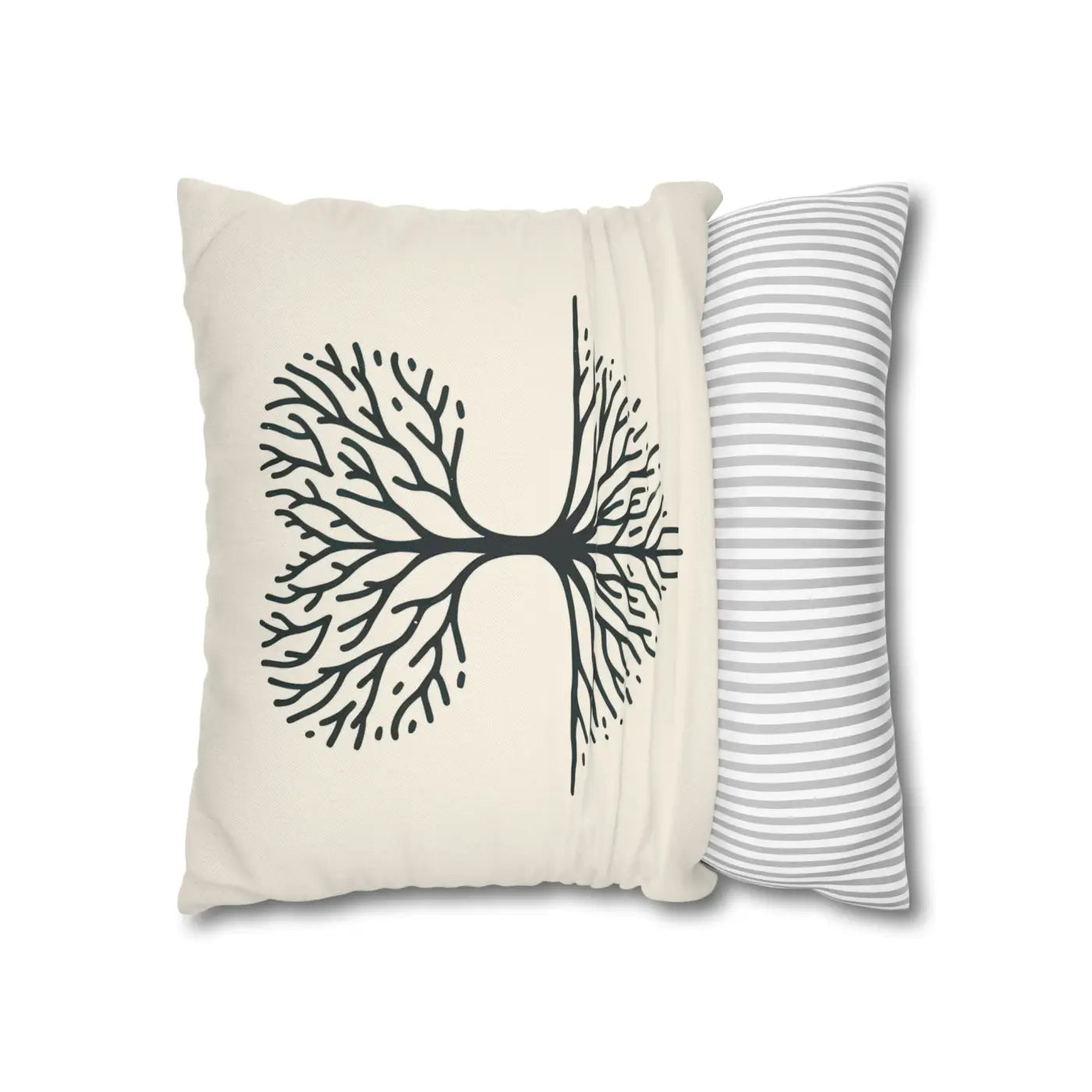 Nature Life Decorative Pillowcase - Tree Motif for Cozy Vibes - DipaliZ