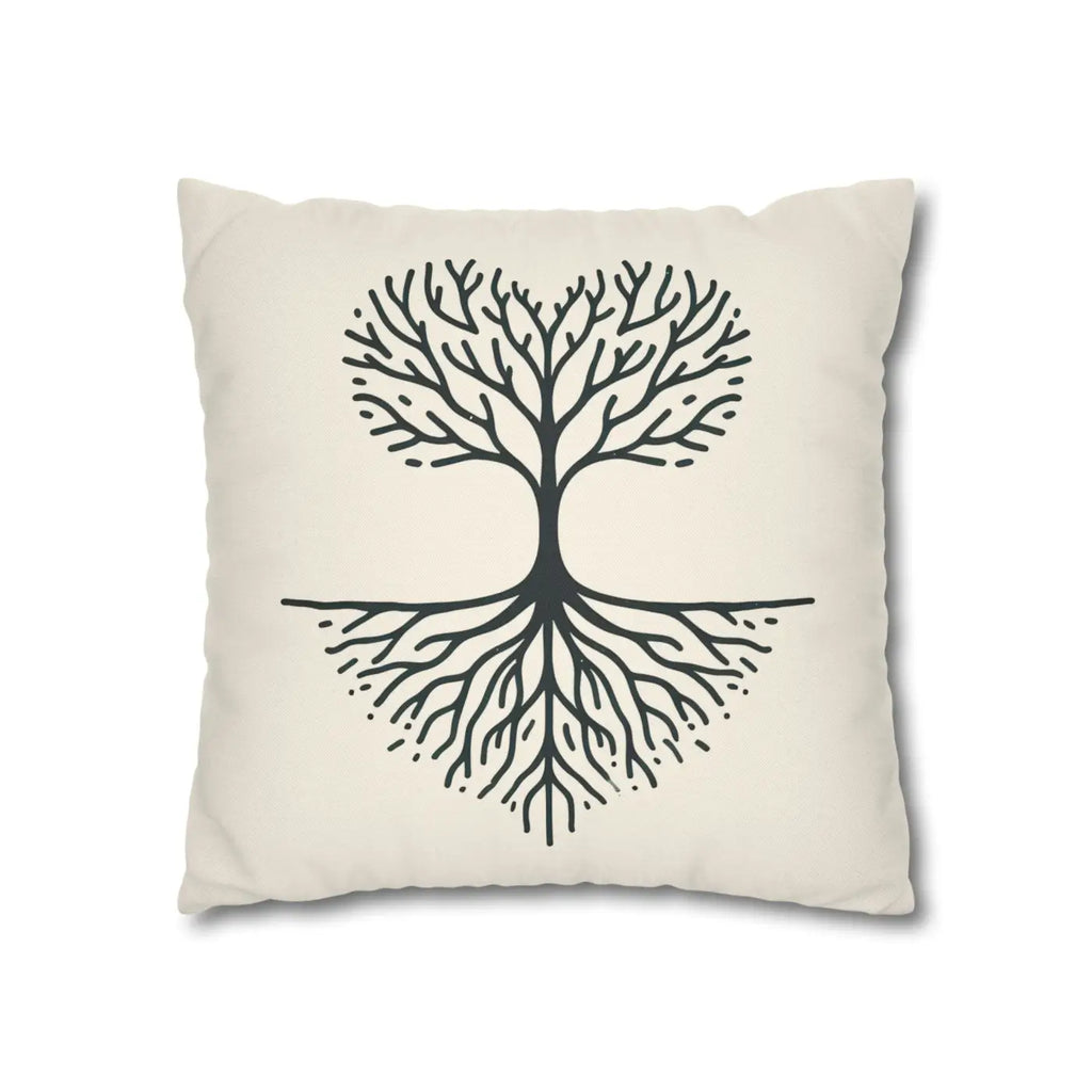 Nature Life Decorative Pillowcase - Tree Motif for Cozy Vibes - DipaliZ