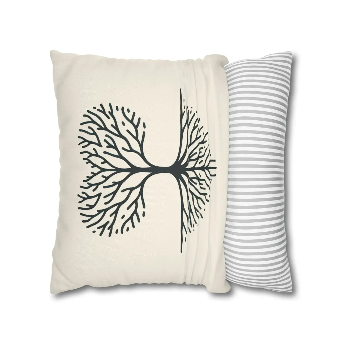 Nature Life Decorative Pillowcase - Tree Motif for Cozy Vibes - DipaliZ