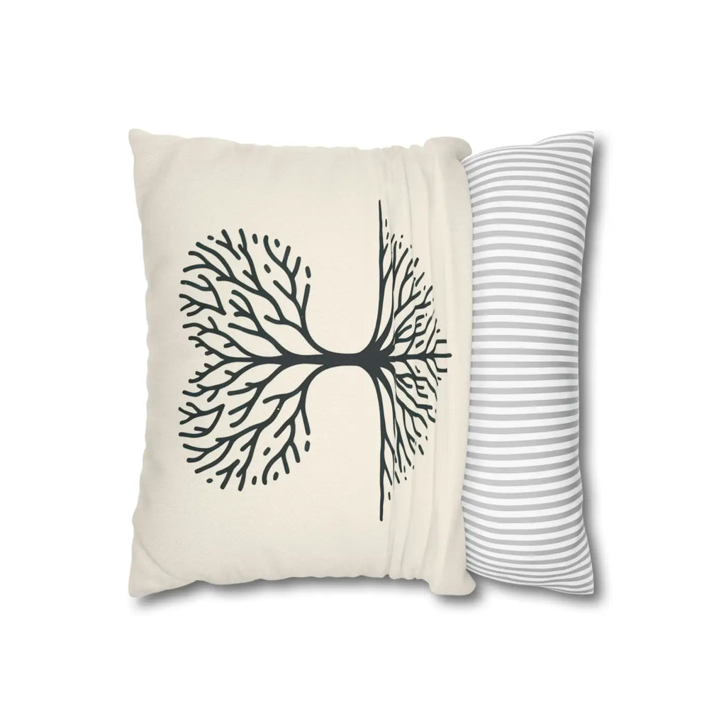 Nature Life Decorative Pillowcase - Tree Motif for Cozy Vibes - DipaliZ