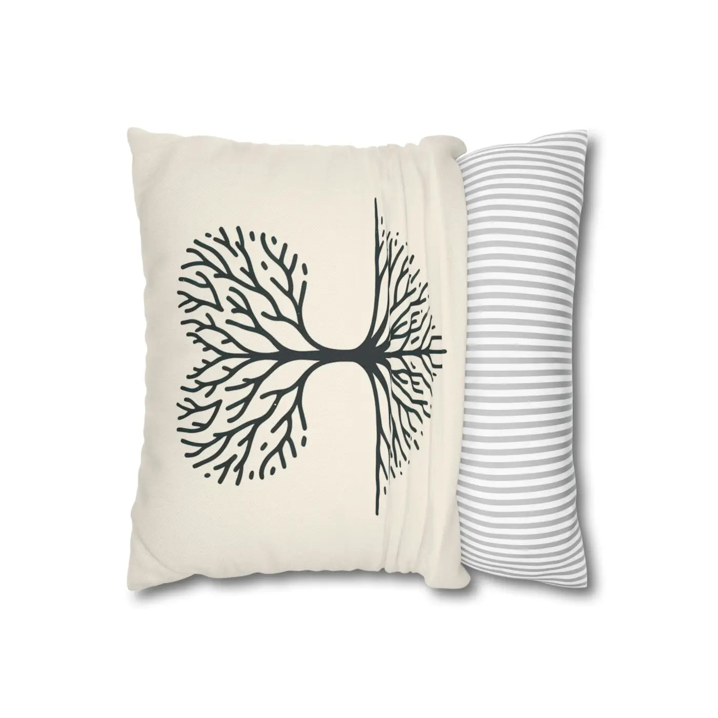 Nature Life Decorative Pillowcase - Tree Motif for Cozy Vibes - DipaliZ