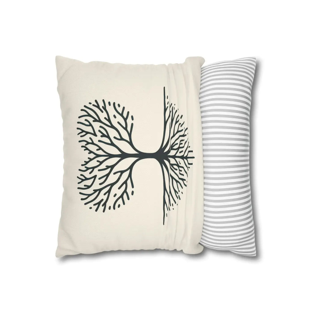 Nature Life Decorative Pillowcase - Tree Motif for Cozy Vibes - DipaliZ