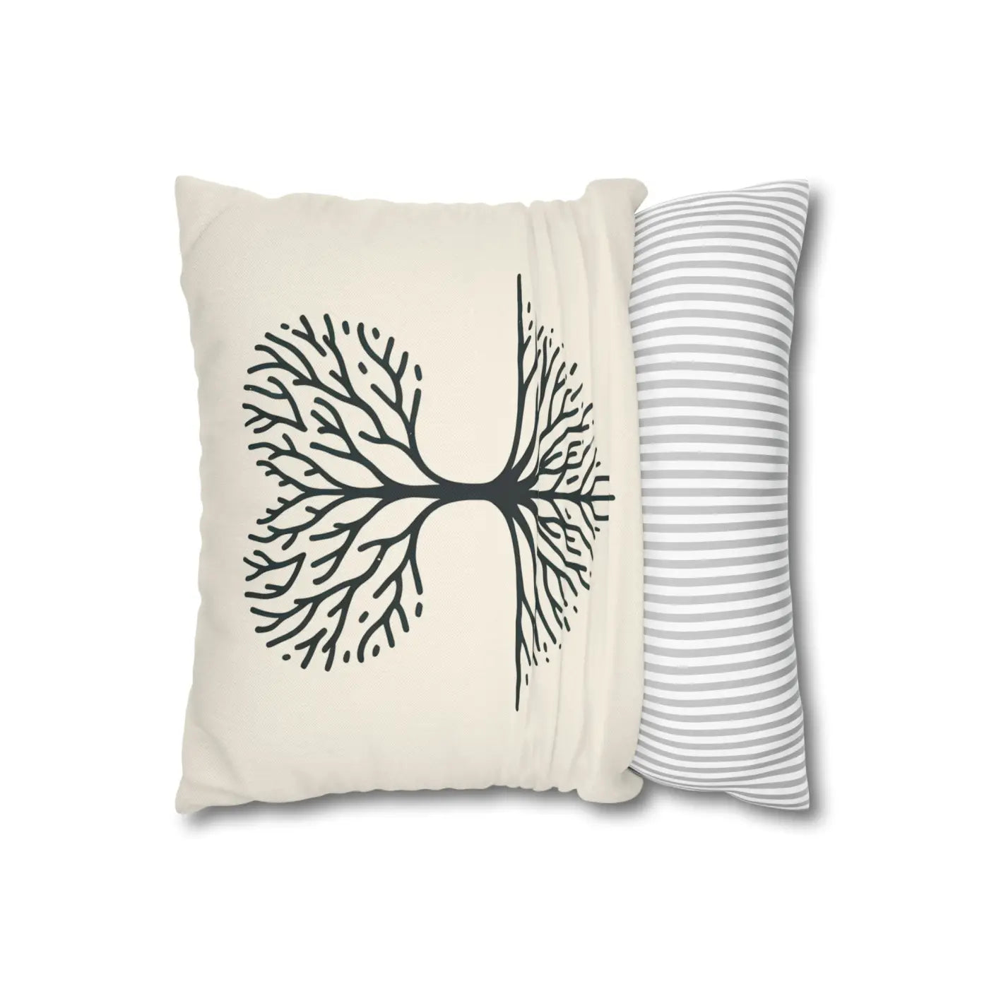 Nature Life Decorative Pillowcase - Tree Motif for Cozy Vibes - DipaliZ