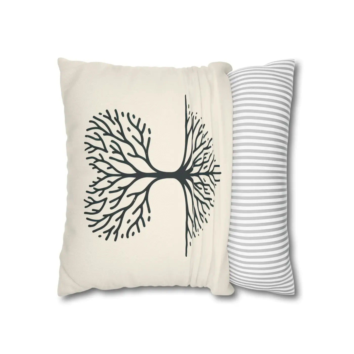 Nature Life Decorative Pillowcase - Tree Motif for Cozy Vibes - DipaliZ