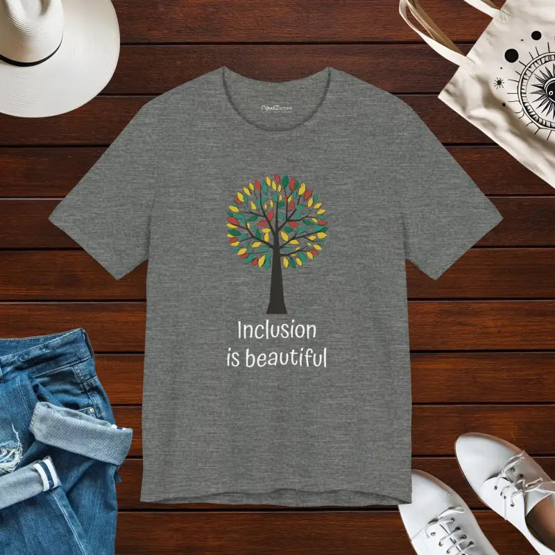 Rainbow Tree Design Unisex Tee - Pride and Unity - DipaliZ