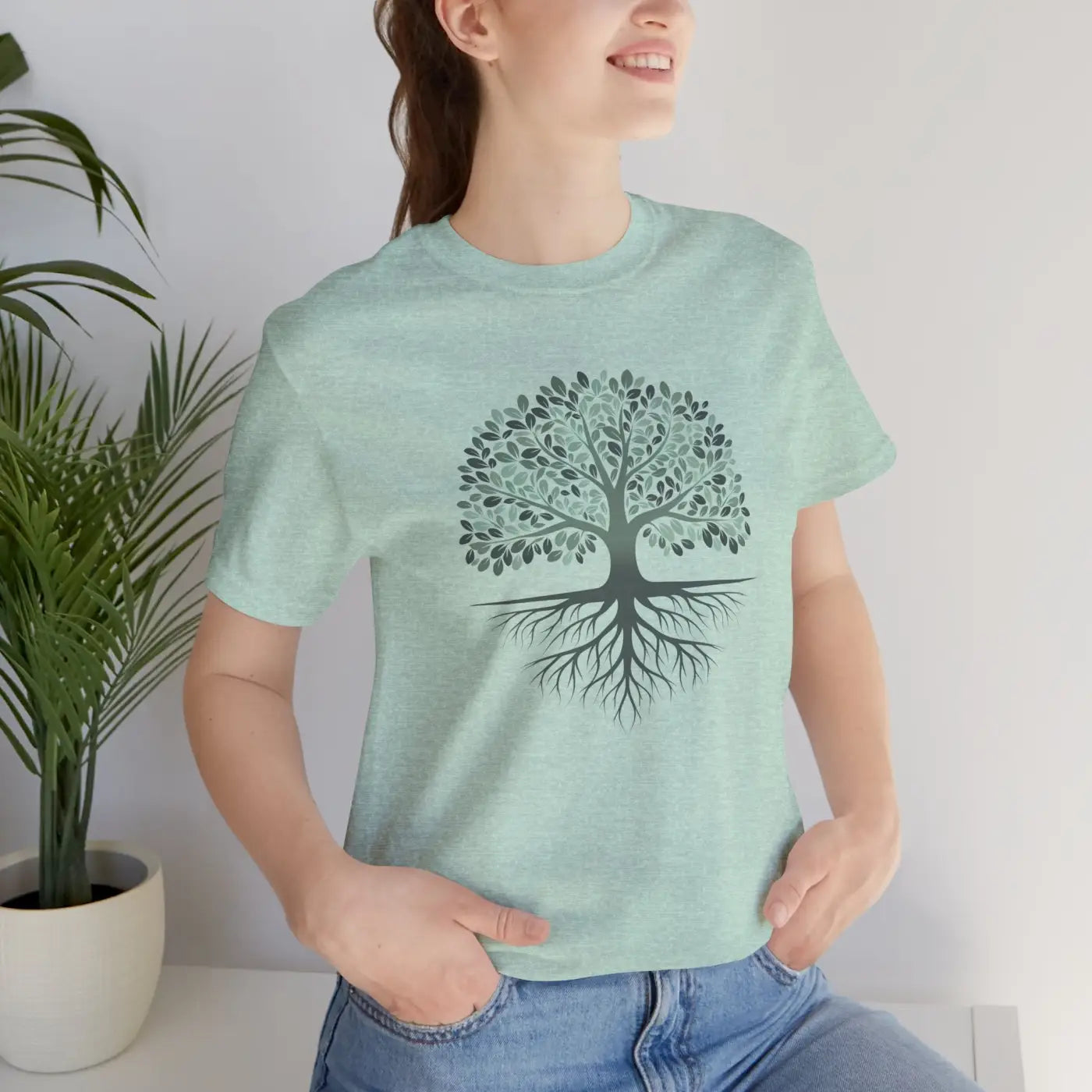 Tree Roots Tee - Soft Cotton Bella+Canvas Fit - DipaliZ