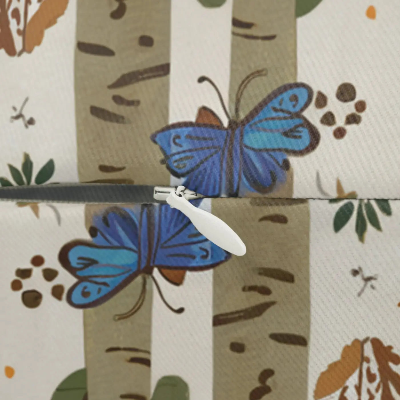 Nature's Comfy Touch Trees and Butterflies Lumbar Pillow - DipaliZ