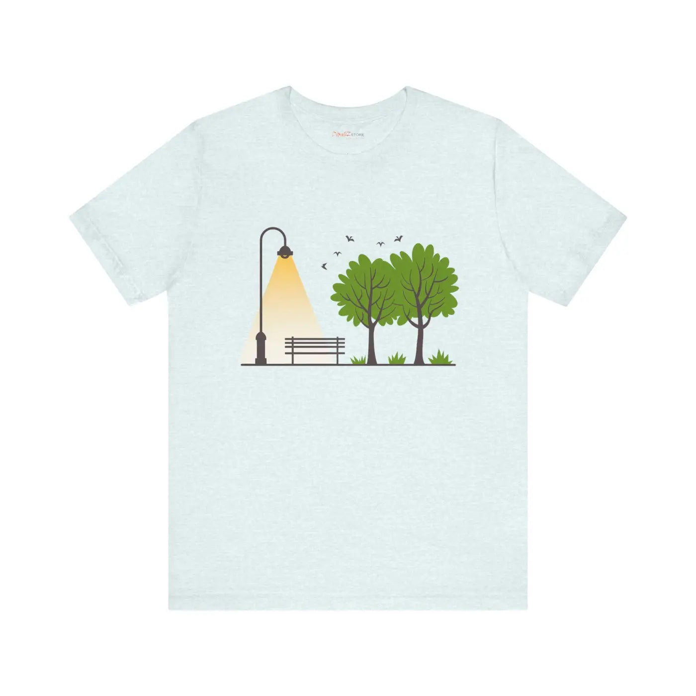 Unisex Jersey Short Sleeve Tee - Lamp Post Design - DipaliZ