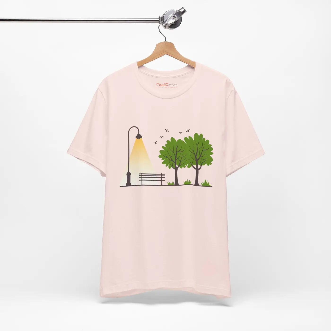 Unisex Jersey Short Sleeve Tee - Lamp Post Design - DipaliZ