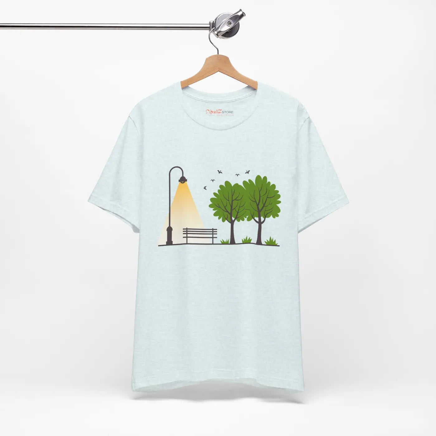 Unisex Jersey Short Sleeve Tee - Lamp Post Design - DipaliZ